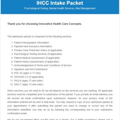 IHC-Intake-Packet